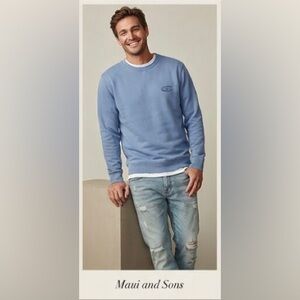 Vintage Maui and Sons Blue Crewneck Sweater